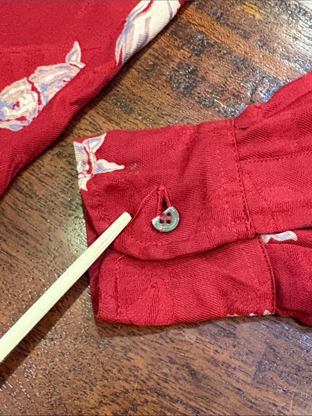 Vintage Ralph Lauren 90s Red Equestrian Horse Print Button Front Top 4 *As-Is* - Picture 16 of 16